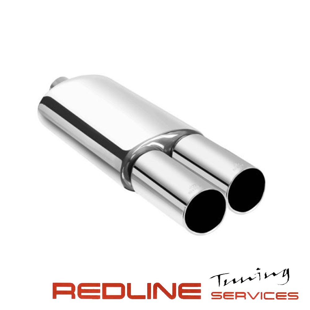 FREE FLOW STEEL EXHAUST DUAL TIPS,אגזוז פתוח אוניברסאלי לרוב סוגי הרכב ,INOX 304,חברת STEEL