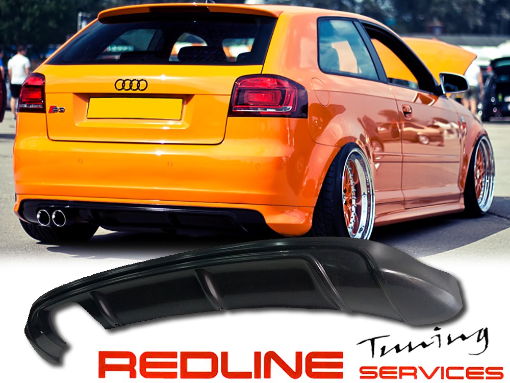 דיפוזור אחורי תחתון לאודי A3 דגם 3 דלתות 2008-2012 REAR DIFFUSOR AUDI A3 HATCHBACK 3 DOORS