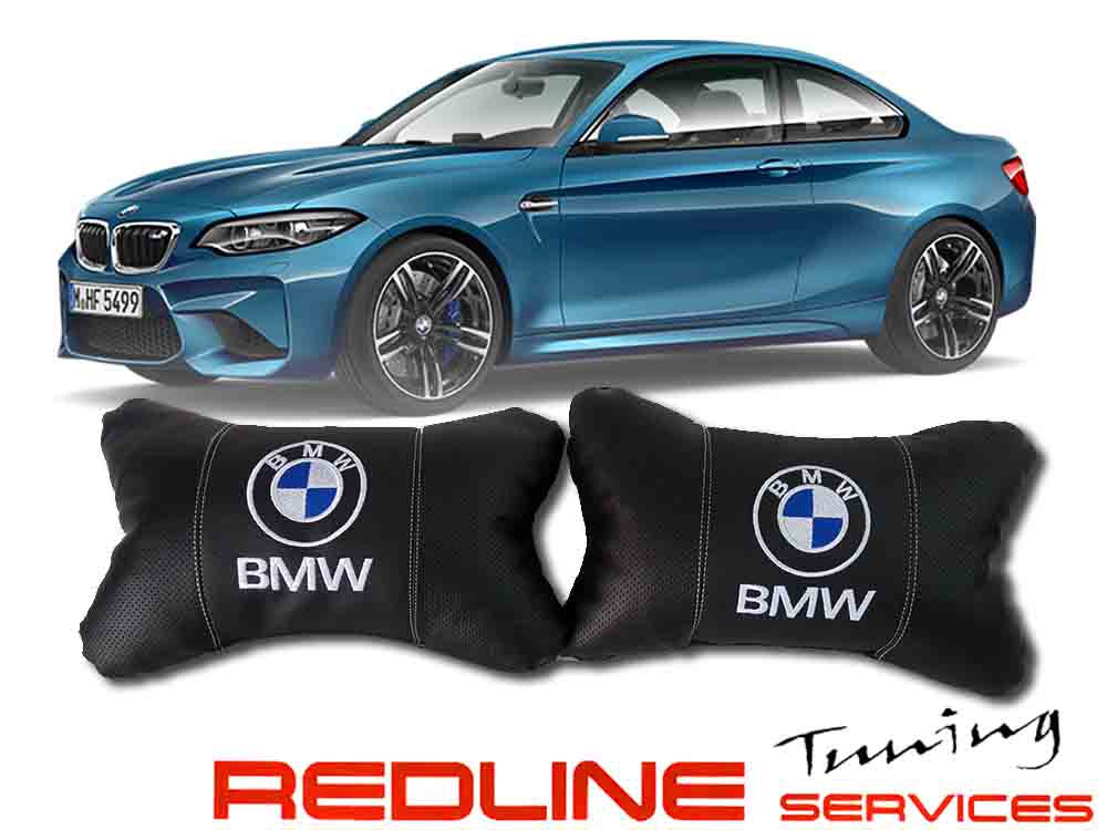 זוג כריות למשענת ראש במוו,BMW,Car Neck Pillow Auto Head Neck Rest Cushion Relax Neck Support Comfortable Soft