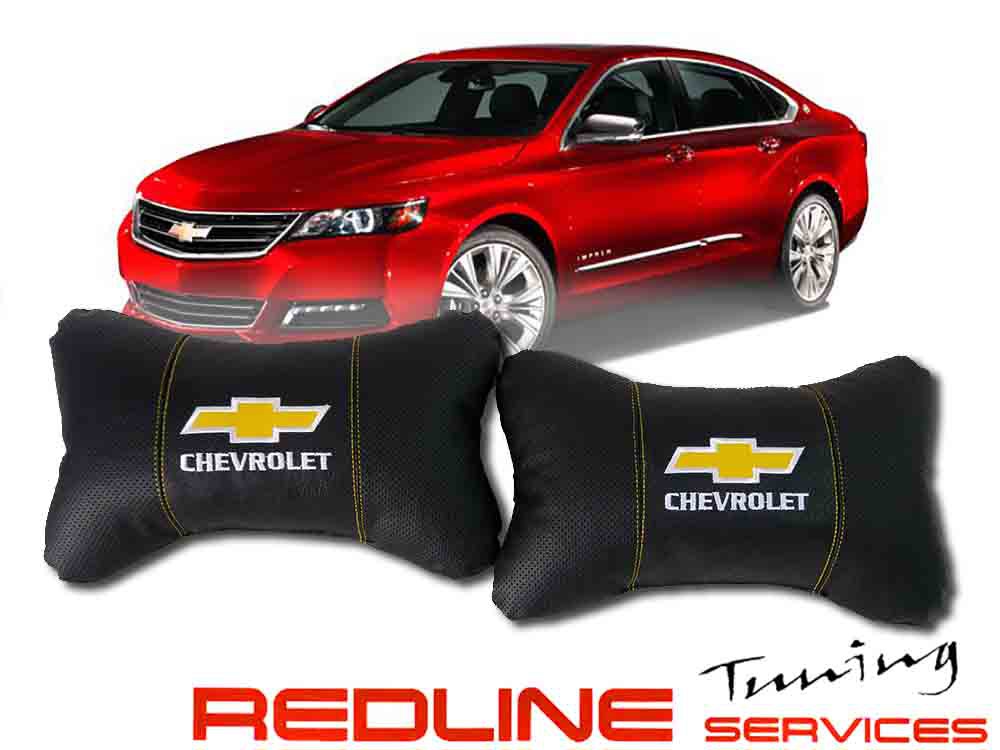 זוג כריות למשענת ראש CHEVROLET,Car Neck Pillow Auto Head Neck Rest Cushion Relax Neck Support Comfortable Soft