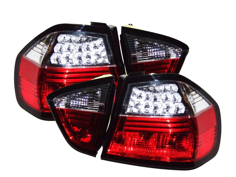 פנסים אחוריים לדים במוו סדרה 3 בודי E90 אדום לבן.Rear Lamps Led For BMW E 90 3 Series 