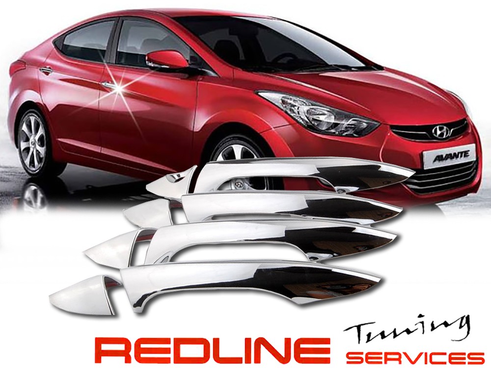 Chrome Door Handle Covers Trim For Hyundai Elantra 2011 - 2016