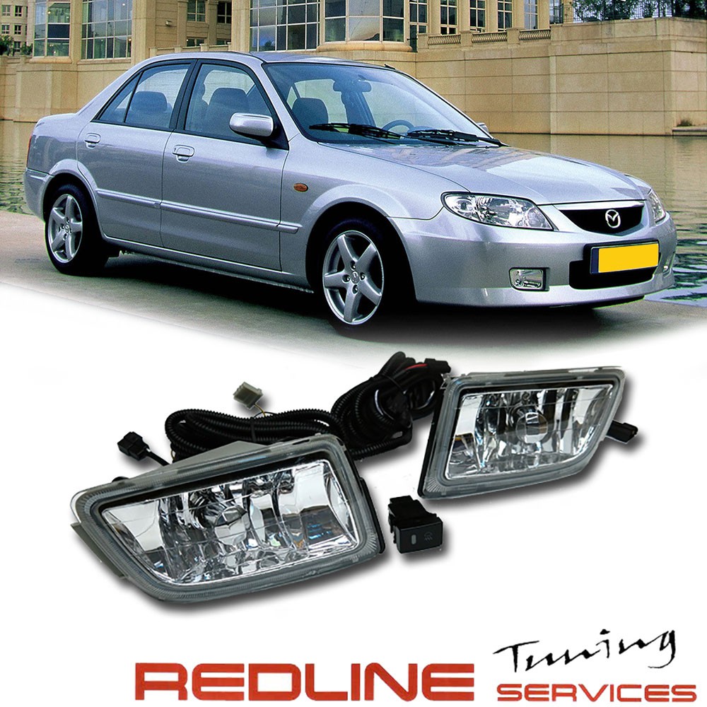 פנסי ערפל מזדה 323 Fog Lamp for MAZDA 323/PREMACY/FIGHTER 2004~ON,with wire&switch