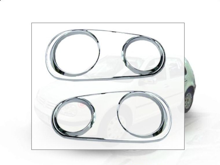 מסגרת ניקל לפנסים קדמיים פולקסווגן גולף 4,Head lamps chrome cover VW Golf MK4