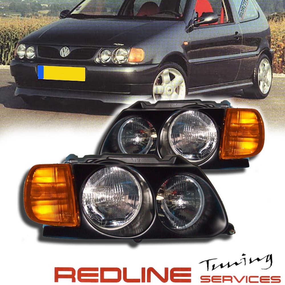 סט פנסים קדמיים פולקסווגן פולו 1995-1998 תוצרת MORETTE צרפת