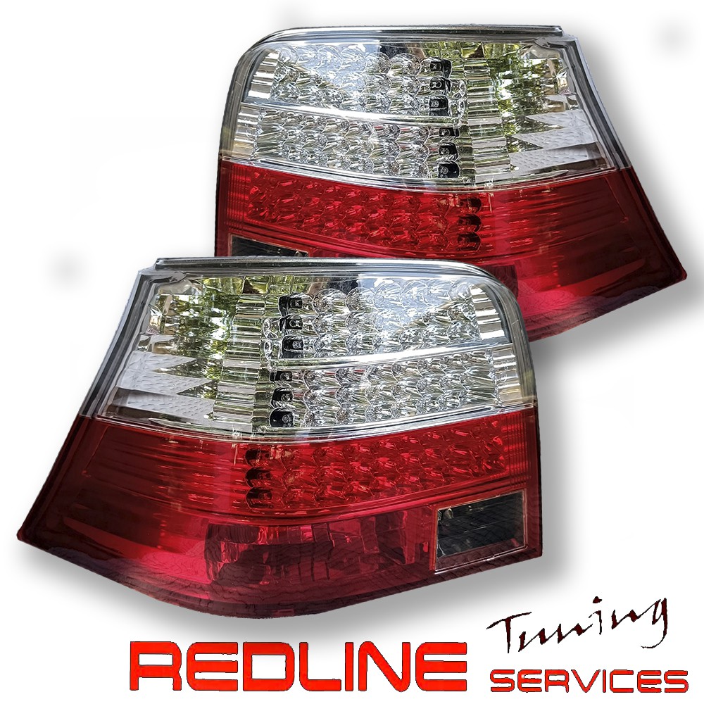VW GOLF MK4 LED TAIL LIGHT RED WHITEפנסים אחוריים לדים פולקסווגן גולף 4. אדום לבן , 1997-2005