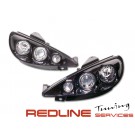 פנסים קדמיים פג'ו 307 אינטגראלי תוצרת צרפת MORETTE,Headlights Peugeot 307