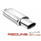 FREE FLOW STEEL EXHAUST DUAL TIPS,אגזוז פתוח אוניברסאלי לרוב סוגי הרכב ,INOX 304,חברת STEEL