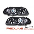 Head Light Angel Eyes for BMW E46 פנסי אנגלאייז במוו E46 סדן 4 דלתות 1999-2001רקע כרום