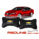 זוג כריות למשענת ראש CHEVROLET,Car Neck Pillow Auto Head Neck Rest Cushion Relax Neck Support Comfortable Soft