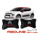 זוג כריות למשענת ראש סיטרואן CITROEN,Car Neck Pillow Auto Head Neck Rest Cushion Relax Neck Support Comfortable Soft