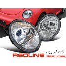 פנסים ראשיים פולקסווגן חיפושית 1998-2005,VW 98-05 Beetle Replacement Halo Projector LED Headlights Head Lamps Clear