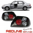 פנסים אחוריים שקופים מיצובישי לנסר 2001-2005 רקע שחור