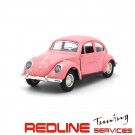 פולקסווגן חיפושית 1:32,ורוד,vw beetle PINK