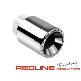 סופית לאגזוז מנירוסטה INOX 304,דגם REMUS,כניסה 57 מ"מ,סופית 101 מ"מ,SINGLE ASSEMBLY EXHAUST TIPS