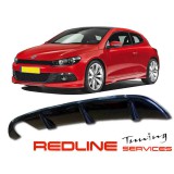 דיפוזר לפגוש אחורי,פולקסווגן שירוקו,REAR LIP BUMPER BAR DIFFUSER FOR VW SCIROCCO 09-14, דגם RIEGER