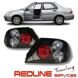 פנסים אחוריים שקופים מיצובישי לנסר 2001-2005 רקע שחור