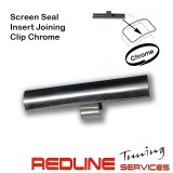 Screen Seal Insert Joining Clip - Chrome
