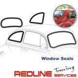סט גומיות לחולונות כולל מסגרת ניקל PVC, פולקסווגן חיפושית 1303,vw classic set trim window seal