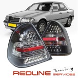 94-00 Mercedes Benz C Class W202 LED Clear Tail Lights Rear Lamps 