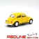 פולקסווגן חיפושית 1:32,צהוב מט , MAT VW BEETLE DIE CAST YELLOW
