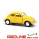 פולקסווגן חיפושית 1:32,צהוב, VW BEETLE DIE CAST YELLOW